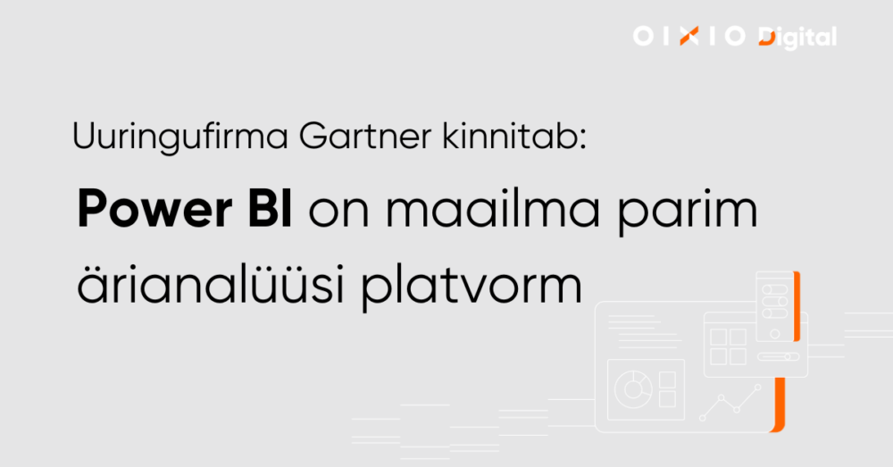 Gartner kinnitab et Power BI on parim ärianalüsi platvorm