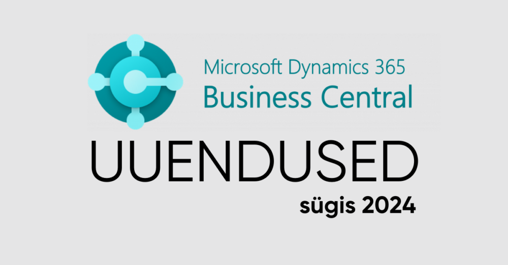 Business Central uuendused 2024 sügisel