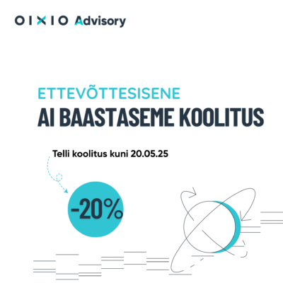 ettevõttesisene AI baaskoolitus 20% soodsamalt