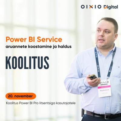 OIXIO Digital Power BI Service koolitus – aruannete koostamine ja haldus