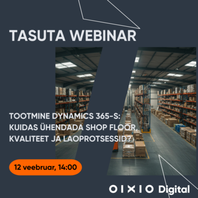 Webinar tootmine Dynamics 365